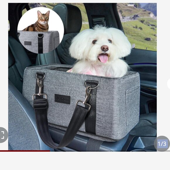 PetThem Car Seat For Small Dogs & Cats For Center Console, Small Dog Car Seat, D - Picture 1 of 3